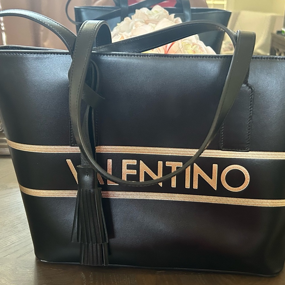 Authentic Valentino Black Tote Bag